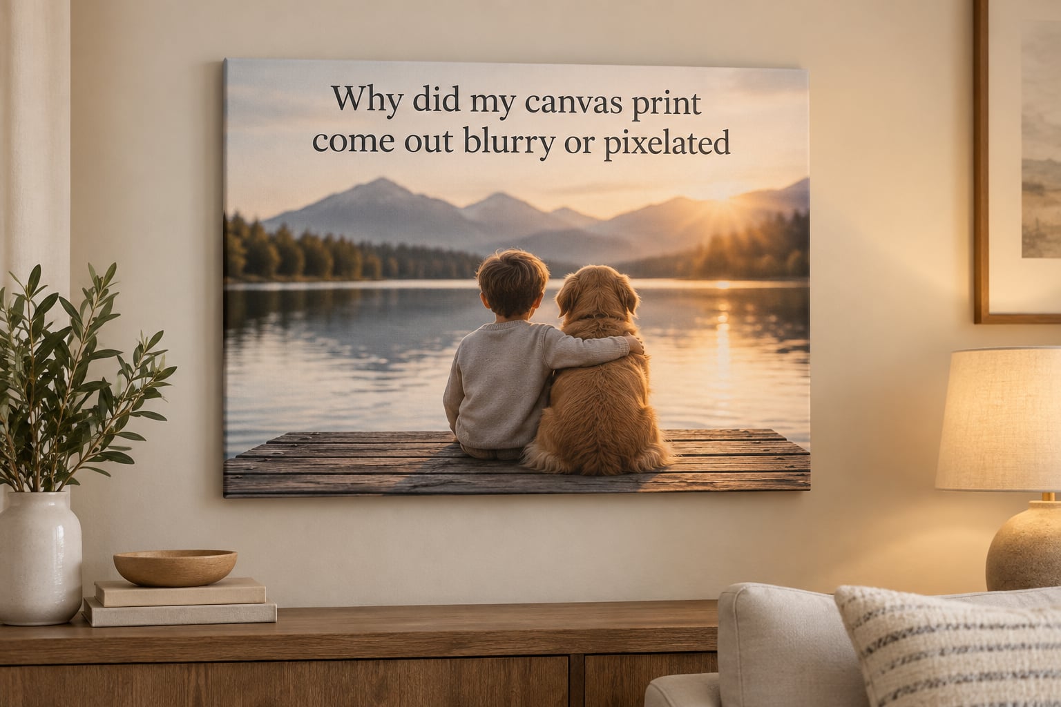 Why did my canvas print come out blurry or pixelated