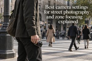 Best camera settings for street photography and zone focusing explained