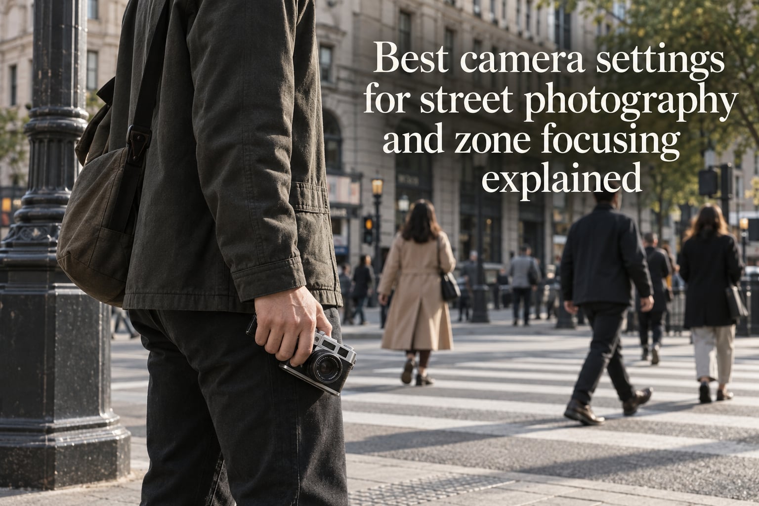 Best camera settings for street photography and zone focusing explained