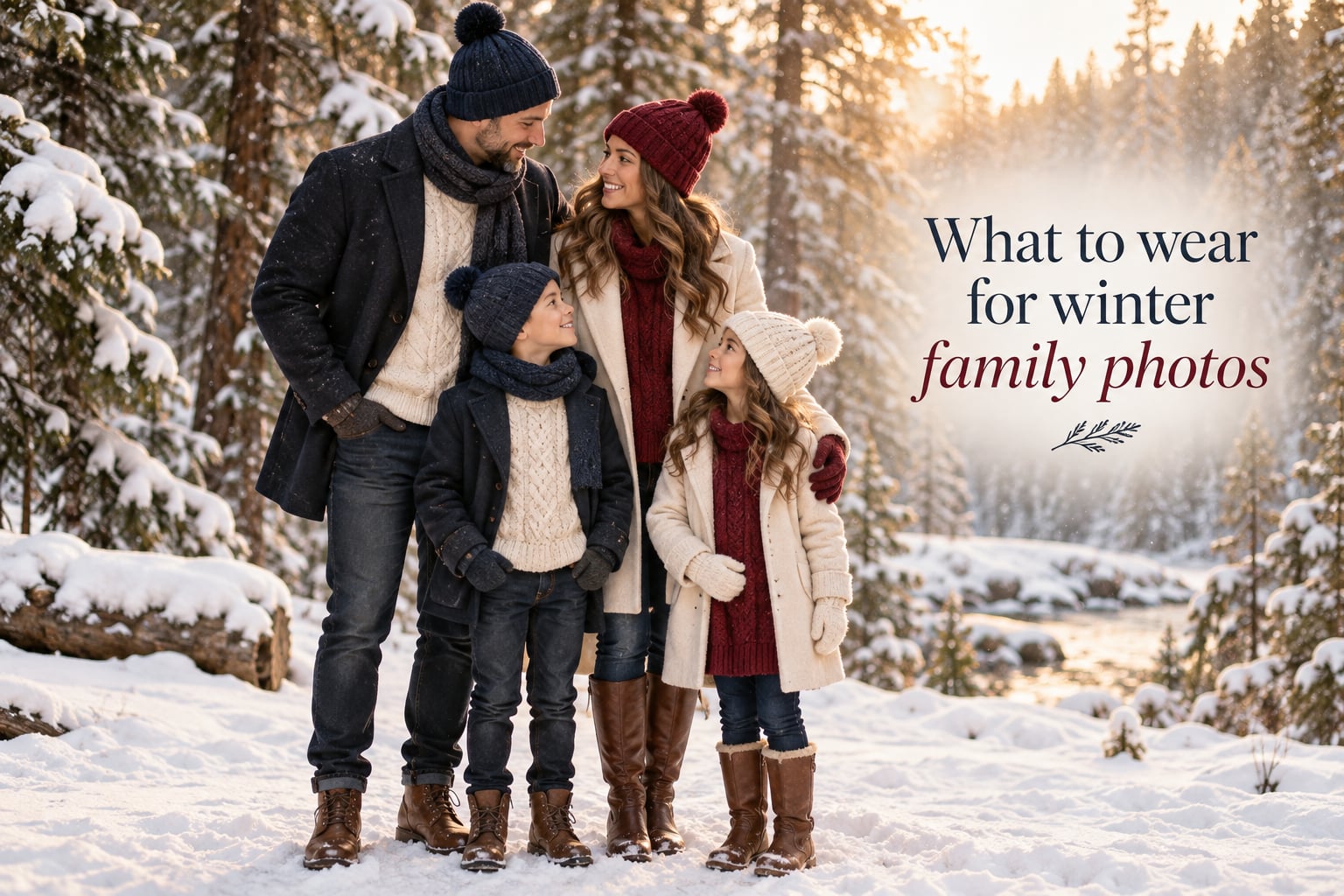 What to wear for winter family photos