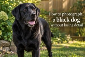 How to photograph a black dog without losing detail
