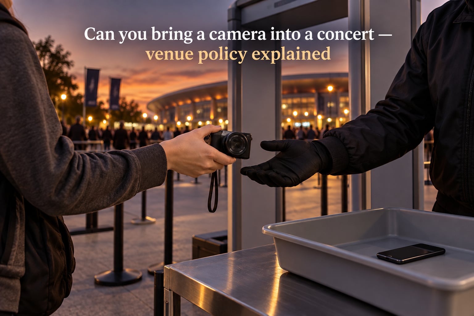 Can you bring a camera into a concert — venue policy explained