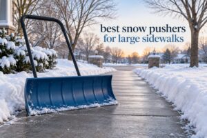 best snow pushers for large sidewalks