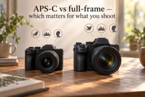 APS-C vs full-frame — which matters for what you shoot