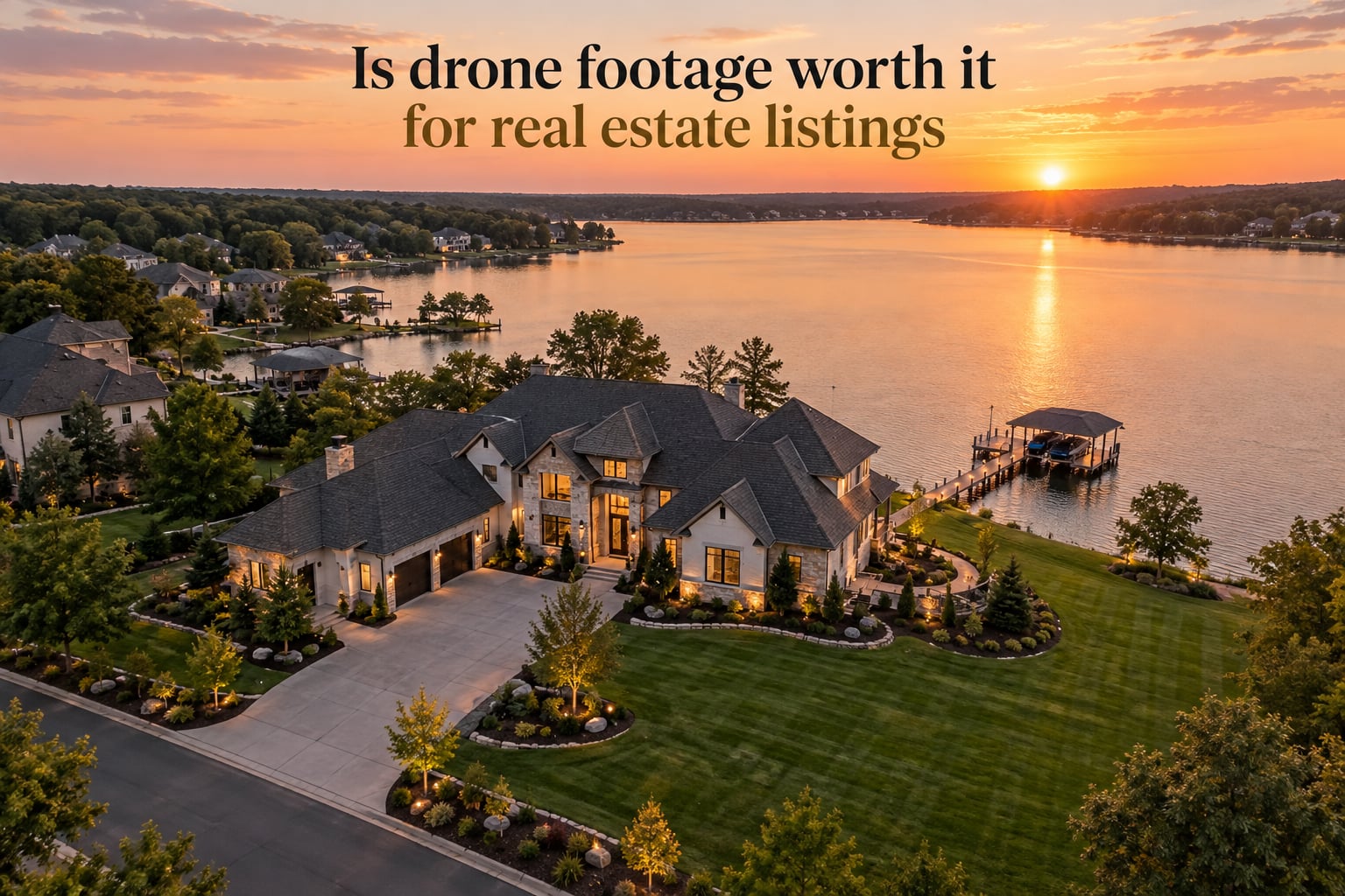 Is drone footage worth it for real estate listings