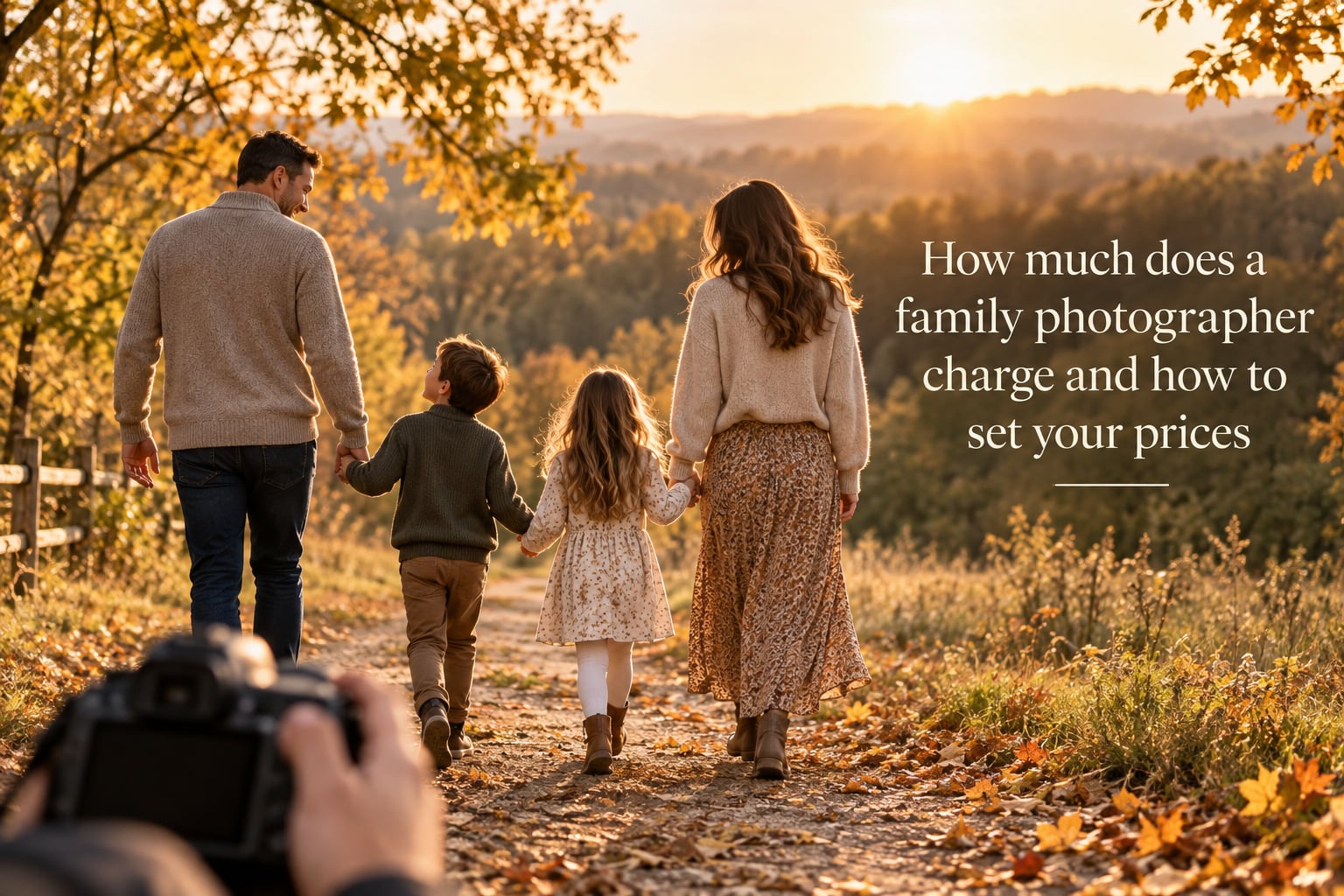 How much does a family photographer charge and how to set your prices