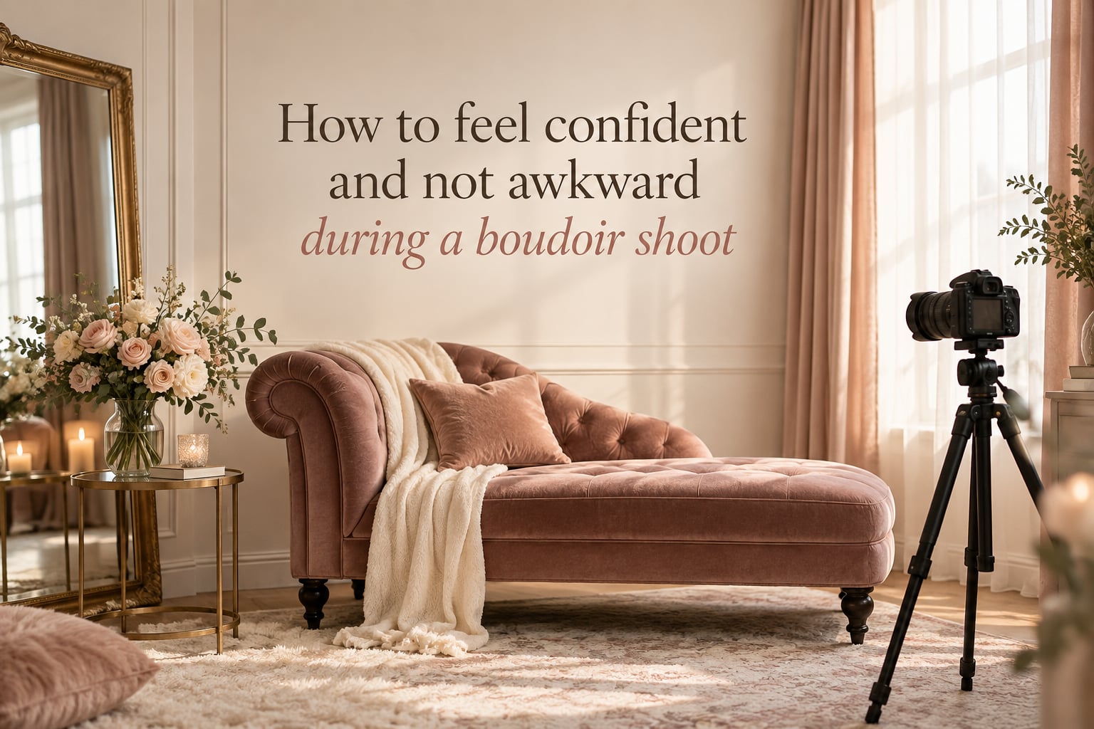 How to feel confident and not awkward during a boudoir shoot