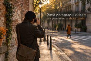 Street photography ethics — ask permission or shoot candid
