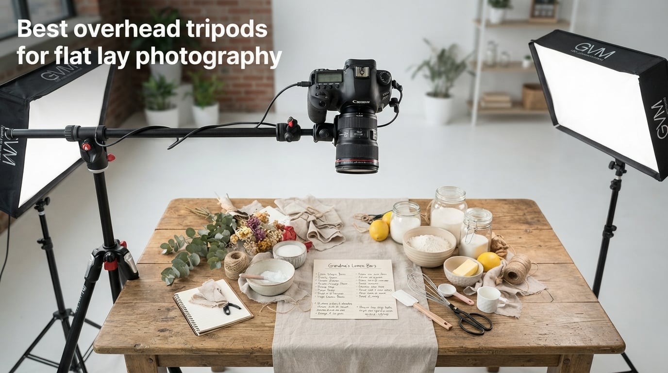 Best overhead tripods for flat lay photography