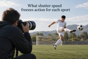 What shutter speed freezes action for each sport