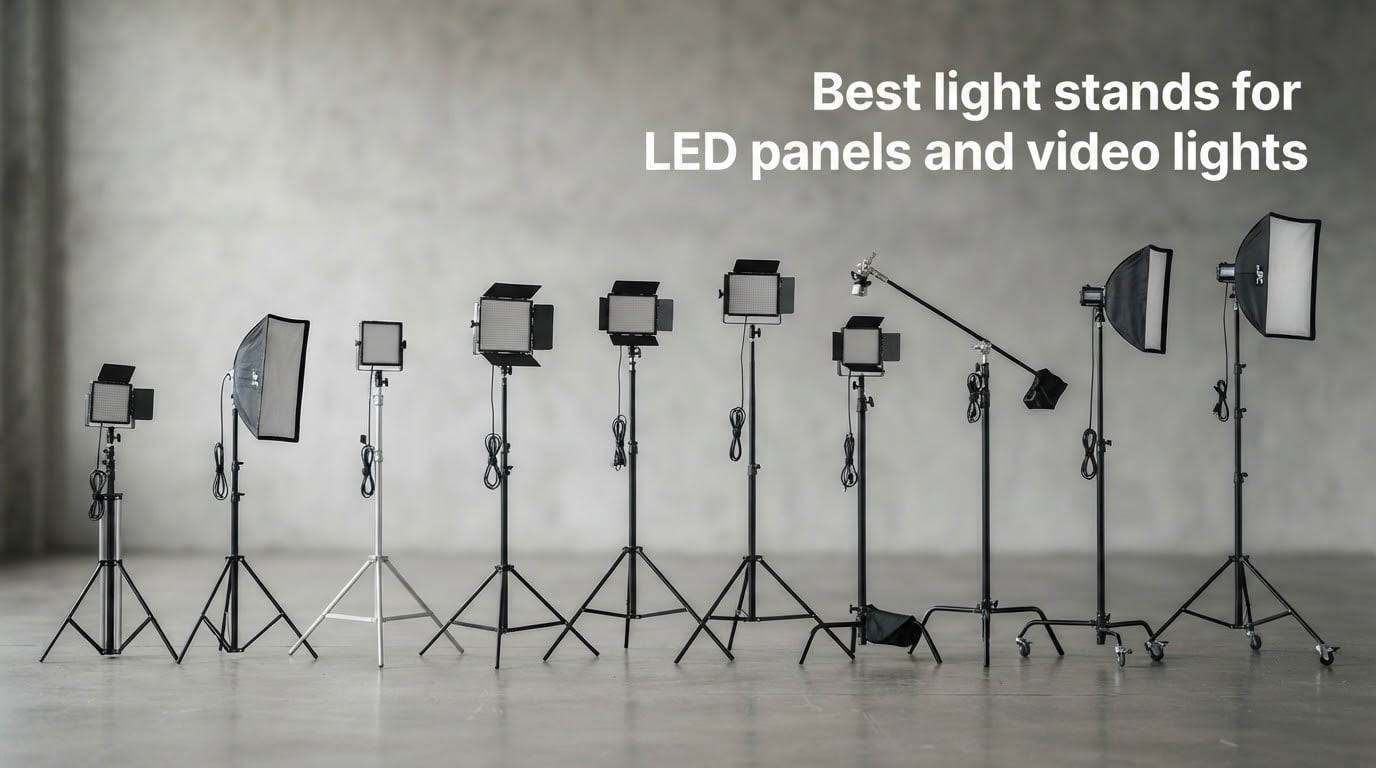Best light stands for LED panels and video lights