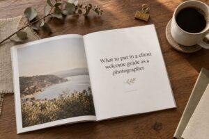 What to put in a client welcome guide as a photographer
