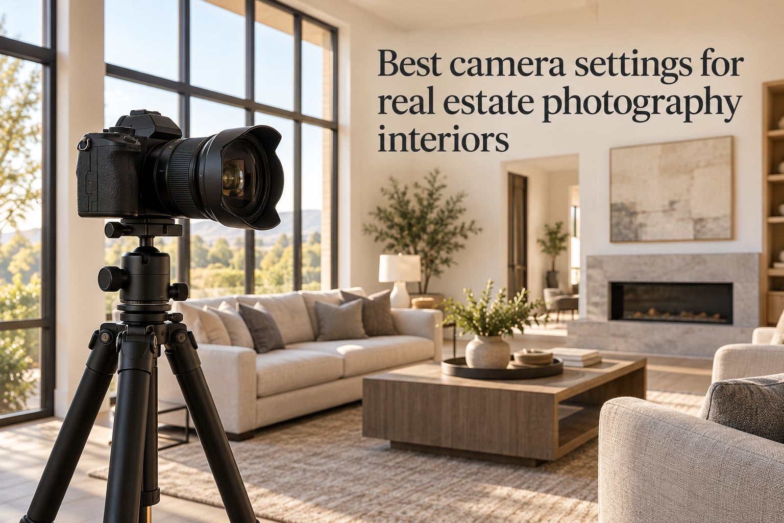 Best camera settings for real estate photography interiors