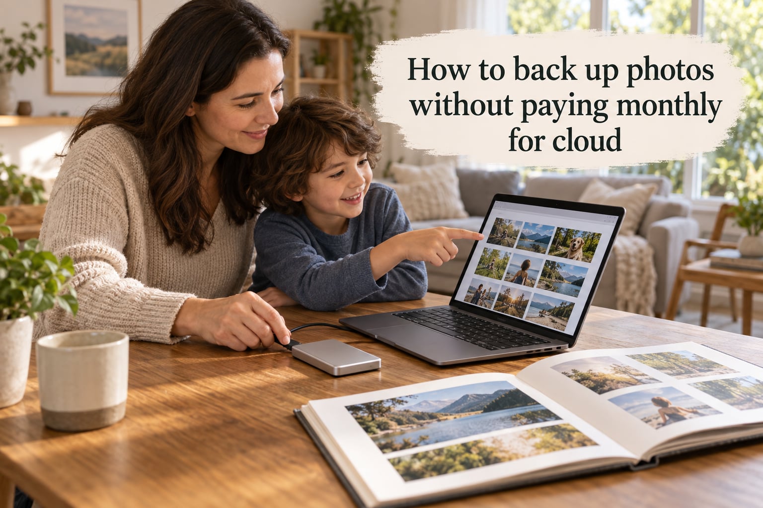 How to back up photos without paying monthly for cloud