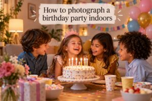 How to photograph a birthday party indoors