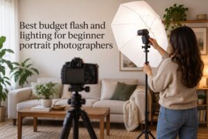Best budget flash and lighting for beginner portrait photographers