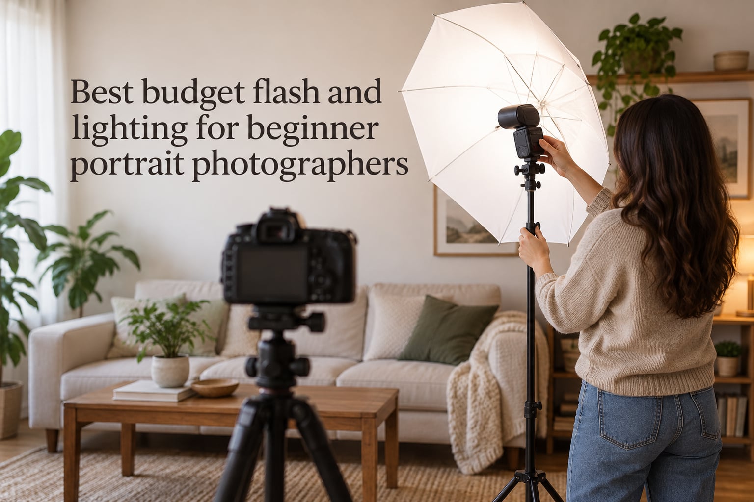 Best budget flash and lighting for beginner portrait photographers