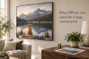What DPI do you need for a large canvas print