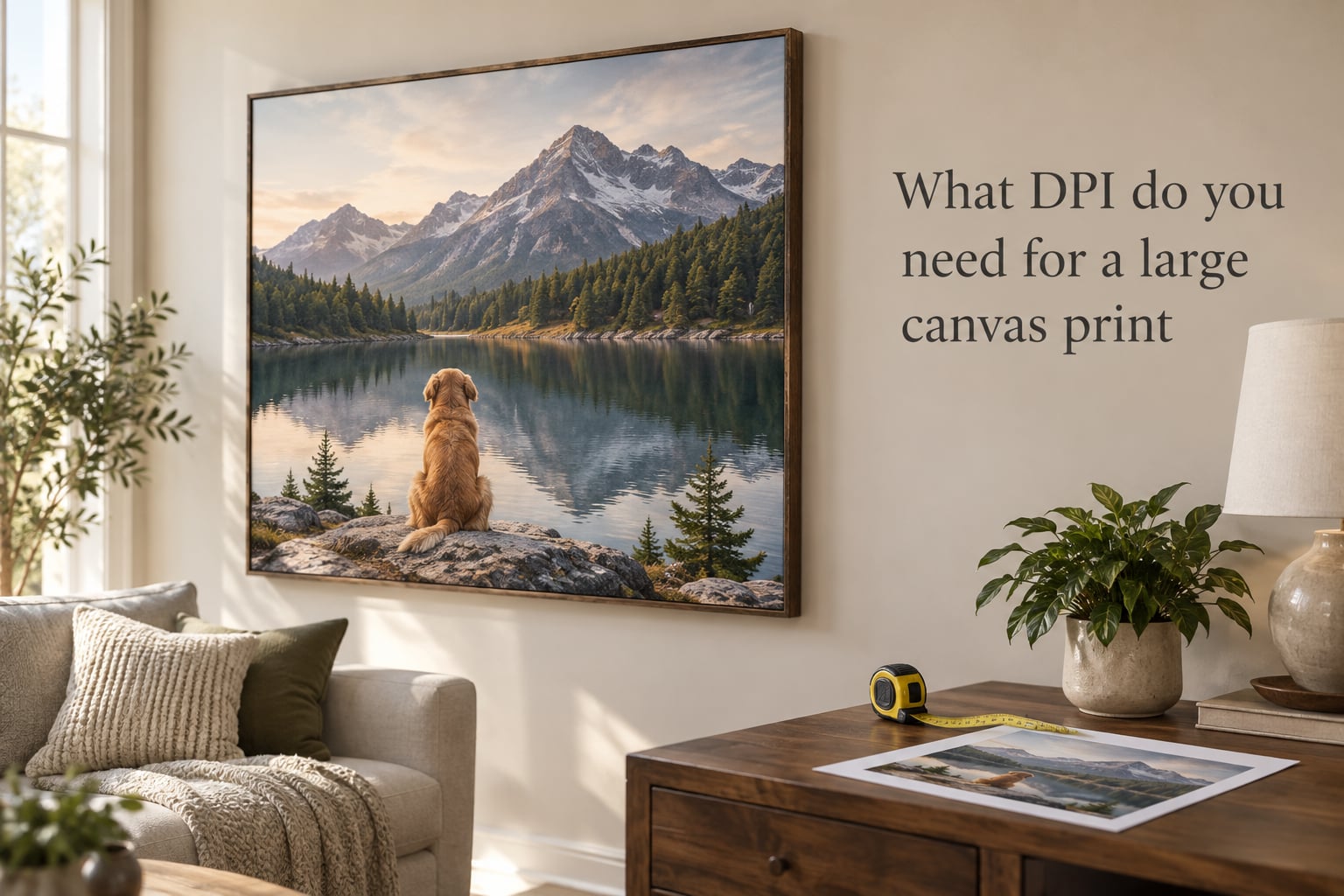 What DPI do you need for a large canvas print