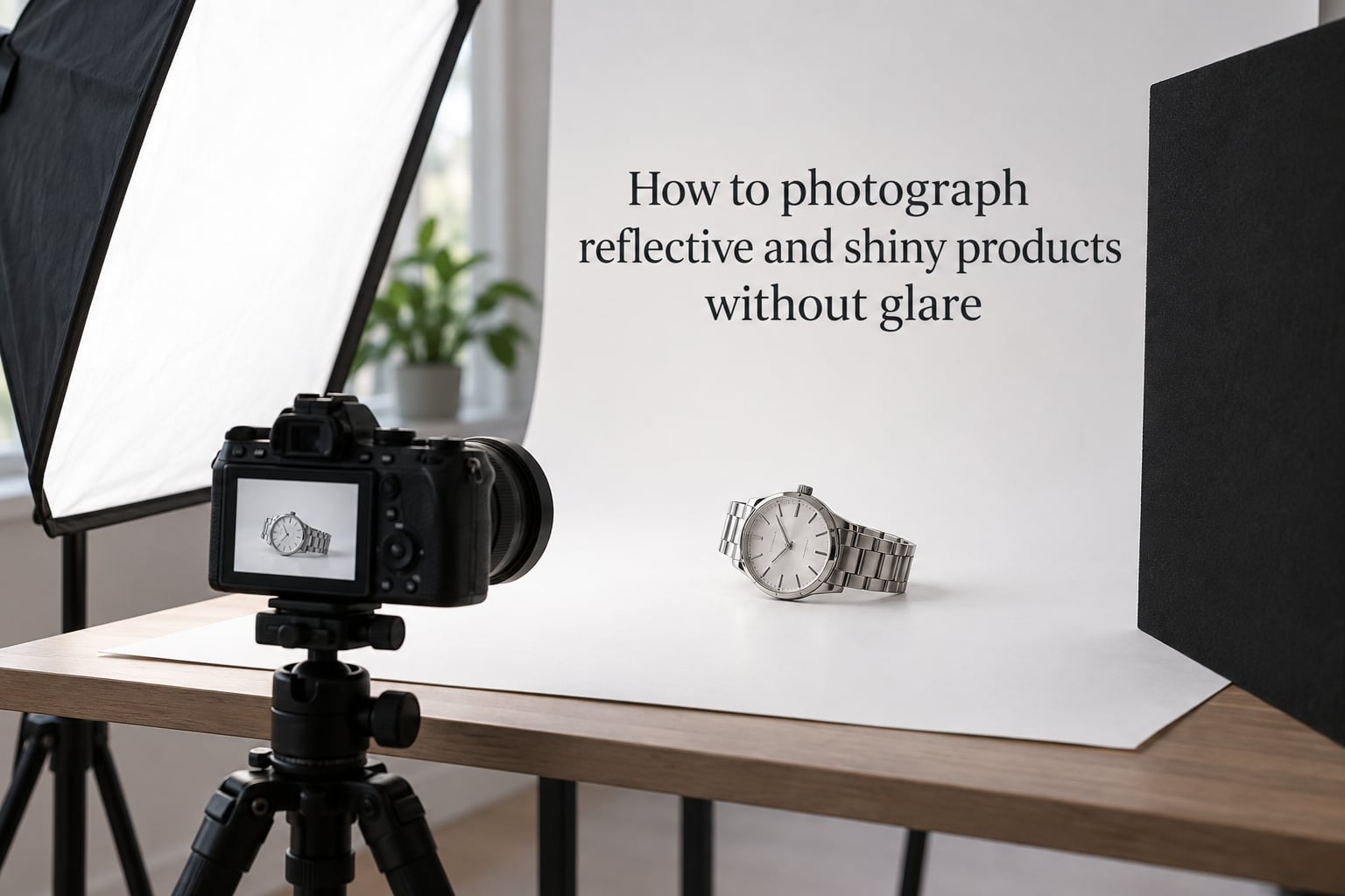 How to photograph reflective and shiny products without glare