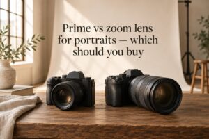 Prime vs zoom lens for portraits — which should you buy