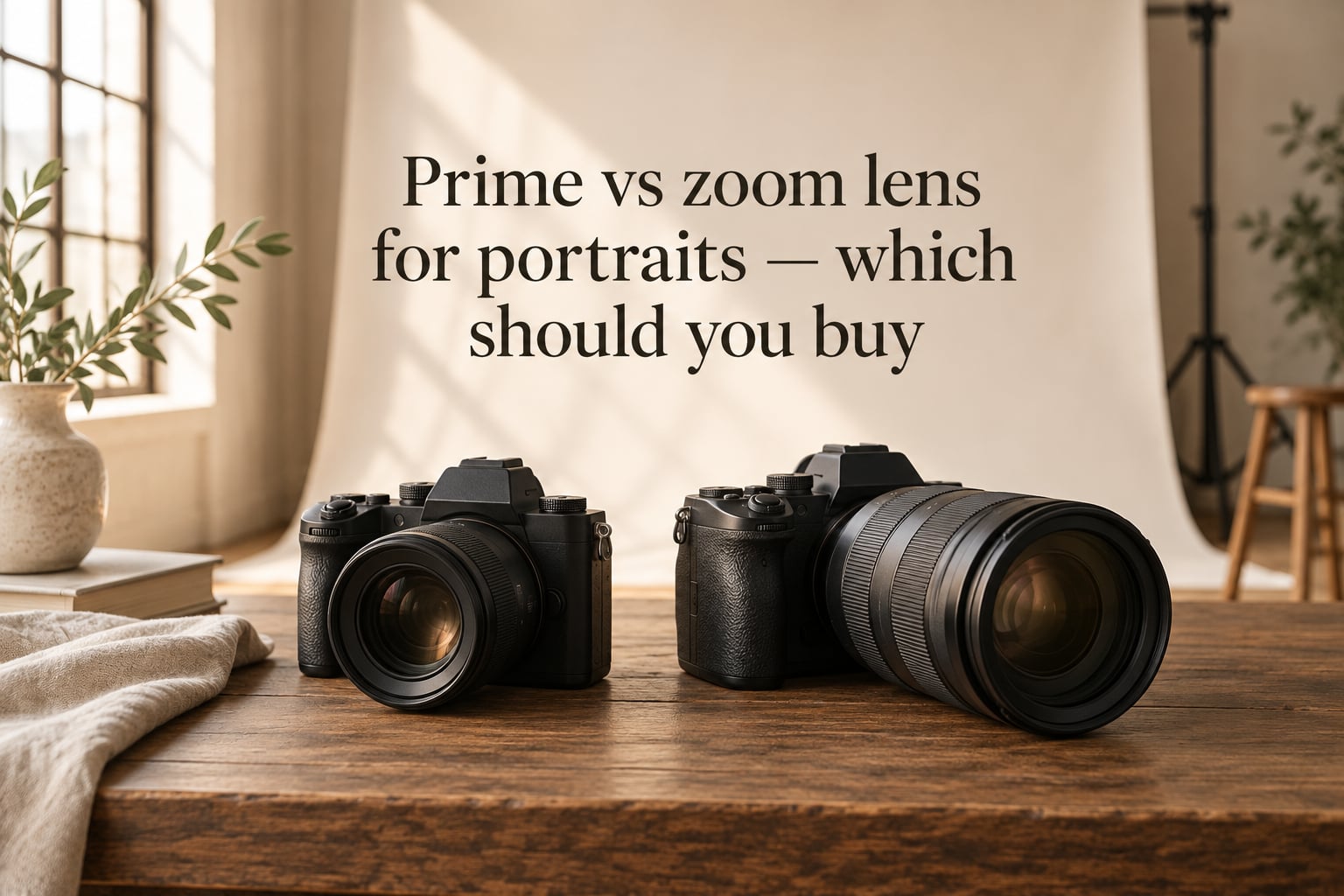 Prime vs zoom lens for portraits — which should you buy