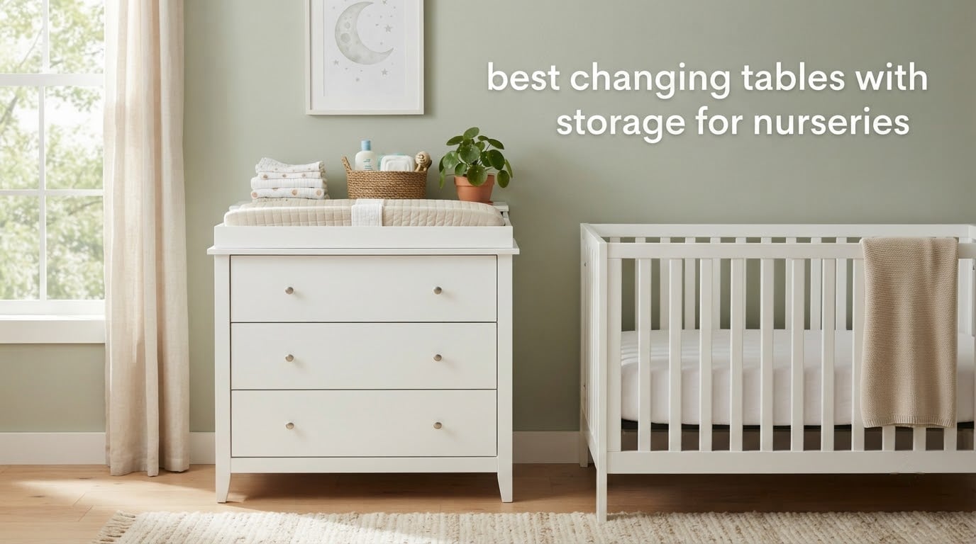 best changing tables with storage for nurseries
