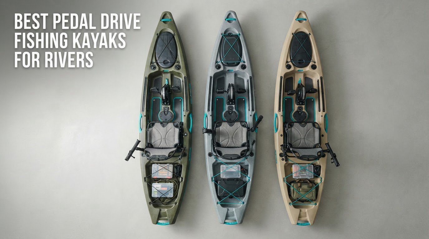 best pedal drive fishing kayaks for rivers