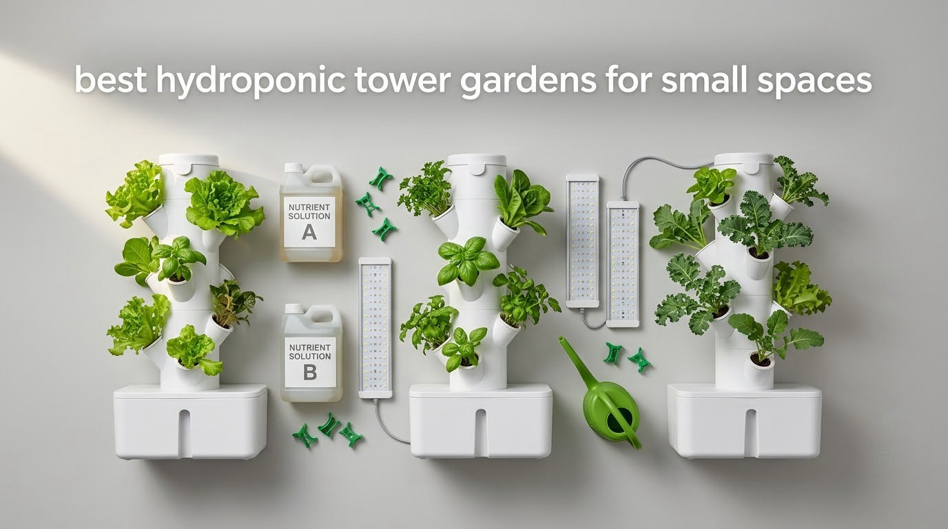 best hydroponic tower gardens for small spaces