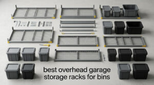 best overhead garage storage racks for bins